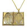 Oro Laminado Pendant Necklace, Gold Filled Style Cross Design, Polished, Golden Finish, 04.117.0003.20 (02 MM Thickness, 20 Inches Length)