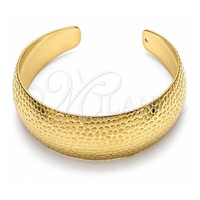 Oro Laminado Individual Bangle, Gold Filled Style Polished, Golden Finish, 07.168.0022 (24 MM Thickness, One size fits all)
