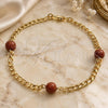 Oro Laminado Fancy Anklet, Gold Filled Style Polished, Golden Finish, 03.63.2067.10 (04 MM Thickness, 10 Inches Length)