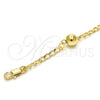 Oro Laminado Fancy Bracelet, Gold Filled Style Polished, Golden Finish, 03.63.2068.07 (04 MM Thickness, 7 Inches Length)