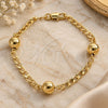 Oro Laminado Fancy Bracelet, Gold Filled Style Polished, Golden Finish, 03.63.2068.07 (04 MM Thickness, 7 Inches Length)