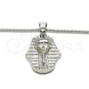 Stainless Steel Pendant Necklace, Polished, Steel Finish, 04.358.0014.30 (03 MM Thickness, 30 Inches Length)