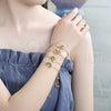 Oro Laminado Adjustable Bolo Bracelet, Gold Filled Style with Multicolor Micro Pave, Polished, Golden Finish, 03.155.0048.11 (01 MM Thickness, 11 Inches Length)