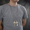 Stainless Steel Pendant Necklace, Cross Design, Polished, Two Tone, 04.116.0028.30 (03 MM Thickness, 30 Inches Length)