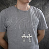 Stainless Steel Pendant Necklace, Cross Design, Polished, Steel Finish, 04.116.0044.30 (03 MM Thickness, 30 Inches Length)