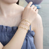 Oro Laminado Fancy Bracelet, Gold Filled Style Polished, Golden Finish, 03.360.0004.08 (05 MM Thickness, 8 Inches Length)