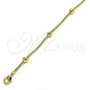 Oro Laminado Fancy Bracelet, Gold Filled Style Polished, Golden Finish, 03.360.0004.08 (05 MM Thickness, 8 Inches Length)