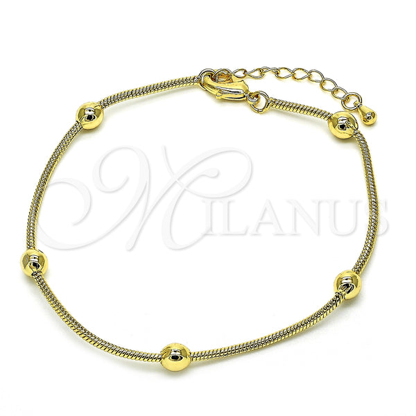 Gold Filled Bracelet — Fancy Bracelet Polished 03. 05 MM Thickness 8 — main product view — SKU 128251 | Oro Laminado brazalete — elegante Bracelet pulido 03. 05 MM Thickness 8 — SKU 128251