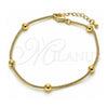 Oro Laminado Fancy Bracelet, Gold Filled Style Polished, Golden Finish, 03.360.0004.08 (05 MM Thickness, 8 Inches Length)
