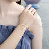 Oro Laminado Basic Bracelet, Gold Filled Style Puff Mariner Design, Polished, Golden Finish, 04.326.0001.08 (05 MM Thickness, 8 Inches Length)