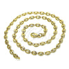 Oro Laminado Basic Necklace, Gold Filled Style Puff Mariner Design, Polished, Golden Finish, 04.326.0001.18 (Thickness, 18 Inches Length)