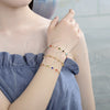 Oro Laminado Fancy Bracelet, Gold Filled Style with Multicolor Cubic Zirconia, Polished, Golden Finish, 03.326.0004.08 (05 MM Thickness, 8 Inches Length)