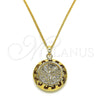 Oro Laminado Pendant Necklace, Gold Filled Style Polished, Golden Finish, 04.358.0016.20 (02 MM Thickness, 20 Inches Length)
