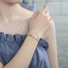Oro Laminado ID Bracelet, Gold Filled Style Elephant Design, Polished, Tricolor, 03.351.0019.07 (05 MM Thickness, 7 Inches Length)