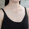 Oro Laminado Pendant Necklace, Gold Filled Style with Multicolor Micro Pave, Polished, Golden Finish, 04.353.0002.18 (01 MM Thickness, 18 Inches Length)