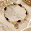 Oro Laminado Charm Bracelet, Gold Filled Style Dolphin Design, Polished, Golden Finish, 03.213.0083.07 (04 MM Thickness, 7 Inches Length)