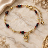 Oro Laminado Charm Anklet , Gold Filled Style Dolphin Design, Polished, Golden Finish, 03.213.0083.10 (04 MM Thickness, 10 Inches Length)