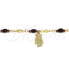 Oro Laminado Charm Bracelet, Gold Filled Style Owl Design, Polished, Golden Finish, 03.213.0084.07 (04 MM Thickness, 7 Inches Length)