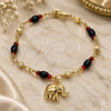 Oro Laminado Charm Bracelet, Gold Filled Style Elephant Design, Polished, Golden Finish, 03.213.0086.07 (04 MM Thickness, 7 Inches Length)