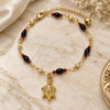 Oro Laminado Charm Anklet , Gold Filled Style Turtle Design, Polished, Golden Finish, 03.213.0087.10 (04 MM Thickness, 10 Inches Length)