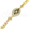 Dorado Oro Laminado Pulsera, vista 3 de la galería del producto por Mayoreo, vista adicional 3 del producto