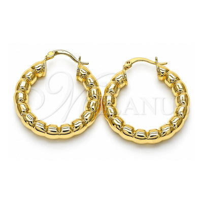 Oro Laminado Medium Hoop, Gold Filled Style Polished, Golden Finish, 02.170.0278.30