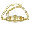 Dorado Oro Laminado Pulsera, vista 4 de la galería del producto por Mayoreo, vista adicional 4 del producto