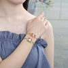 Oro Laminado Fancy Bracelet, Gold Filled Style San Benito Design, with Multicolor Crystal, Polished, Golden Finish, 03.351.0039.2.07 (05 MM Thickness, 7 Inches Length)