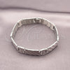 Stainless Steel Solid Bracelet, Polished, Steel Finish, 03.114.0330.08 (12 MM Thickness, 8 Inches Length)