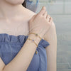 Oro Laminado Adjustable Bolo Bracelet, Gold Filled Style Star Design, with Multicolor Cubic Zirconia, Polished, Golden Finish, 03.341.0001.10 (01 MM Thickness, 10 Inches Length)