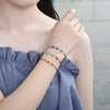 Oro Laminado Fancy Bracelet, Gold Filled Style Evil Eye Design, Red Polished, Golden Finish, 03.63.2072.1.08 (04 MM Thickness, 8 Inches Length)