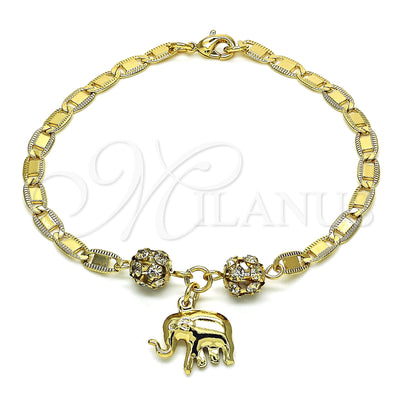 Gold Filled Gold-Filled Elephant Bracelet 03.63.2076.08 for wholesale, main product view
