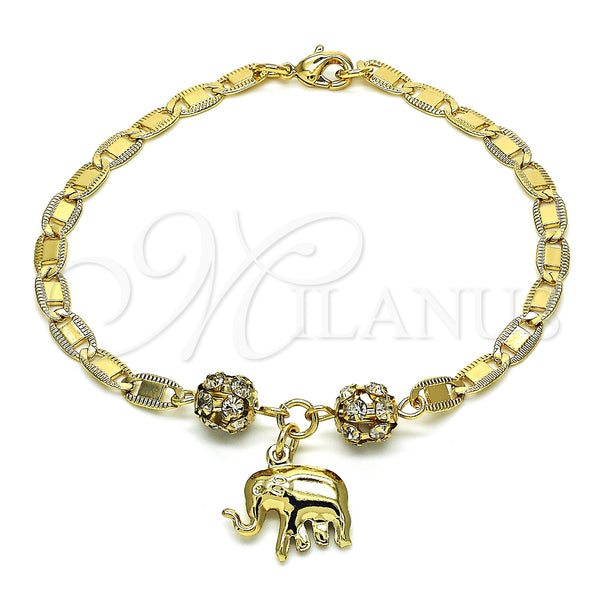 Gold-Filled Elephant Bracelet 03.63.2076.08 — main product image — SKU 128761 | Pulsera de Oro Laminado 03.63.2076.08 — imagen principal del producto — SKU 128761