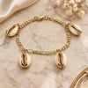 Oro Laminado Charm Bracelet, Gold Filled Style Shell Design, Polished, Golden Finish, 03.63.2077.08 (04 MM Thickness, 8 Inches Length)