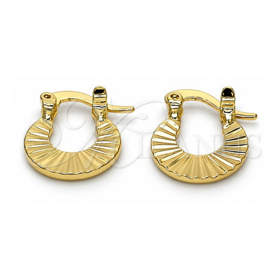 Oro Laminado Small Hoop, Gold Filled Style Polished, Golden Finish, 02.163.0081.12