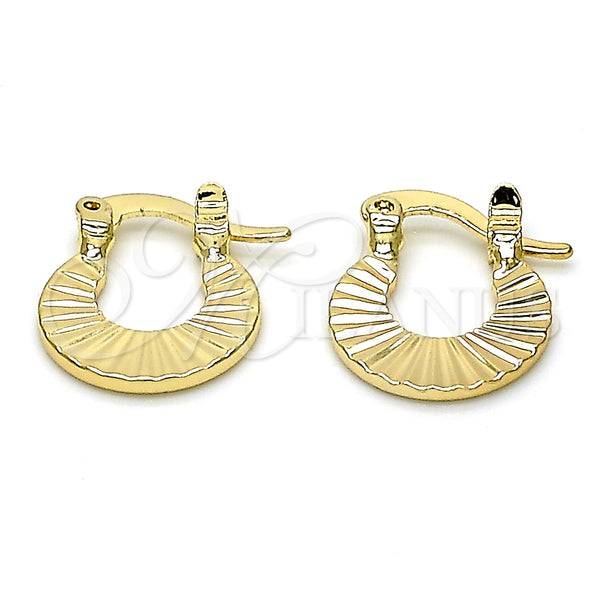 Gold Filled Hoop Earrings — Small Hoop Polished 02. — main product view — SKU 128828 | Oro Laminado aretes de aro — Small Hoop pulido 02. — SKU 128828