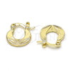 Oro Laminado Small Hoop, Gold Filled Style Polished, Golden Finish, 02.163.0082.12