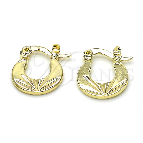 Gold Filled Hoop Earrings — Small Hoop Polished 02. — main product view — SKU 128830 | Oro Laminado aretes de aro — Small Hoop pulido 02. — SKU 128830