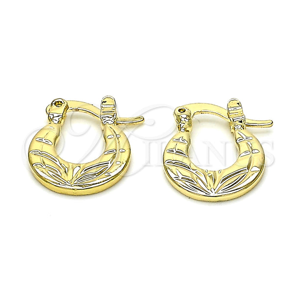 Gold Filled Hoop Earrings — Small Hoop Polished 02. — main product view — SKU 128831 | Oro Laminado aretes de aro — Small Hoop pulido 02. — SKU 128831