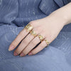 Oro Laminado Elegant Ring, Gold Filled Style Butterfly Design, Polished, Golden Finish, 01.233.0004.09 (Size 9)