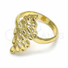 Oro Laminado Elegant Ring, Gold Filled Style Polished, Golden Finish, 01.233.0005.07 (Size 7)