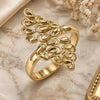 Oro Laminado Elegant Ring, Gold Filled Style Polished, Golden Finish, 01.233.0005.09 (Size 9)