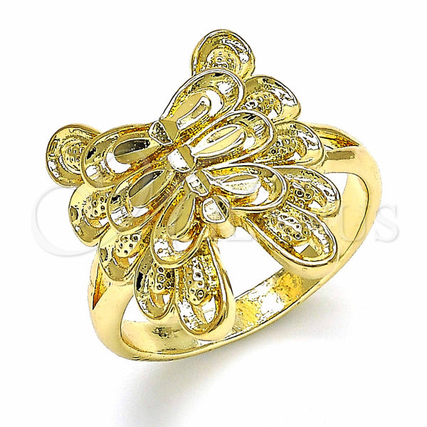 Gold Filled Ring — Elegant Ring Butterfly Design Polished 01. Size 7 — main product view — SKU 128941 | Oro Laminado anillo — Elegant Ring Butterfly diseño pulido 01. Size 7 — SKU 128941
