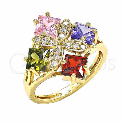 Gold Filled Gold-Filled Flower Ring 01.365.0011.07 for wholesale, main product view