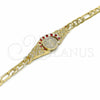 Dorado Oro Laminado Pulsera, vista 3 de la galería del producto por Mayoreo, vista adicional 3 del producto
