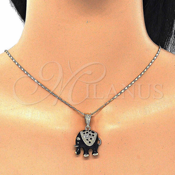 Gold Filled Ring — Earring and Pendant Adult Set Elephant Design with — alternate product view — SKU 129059 | Oro Laminado anillo — Earring and Pendant Adult Set Elephant diseño with — SKU 129059