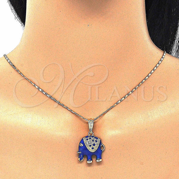 Gold Filled Ring — Earring and Pendant Adult Set Elephant Design with — alternate product view — SKU 129062 | Oro Laminado anillo — Earring and Pendant Adult Set Elephant diseño with — SKU 129062