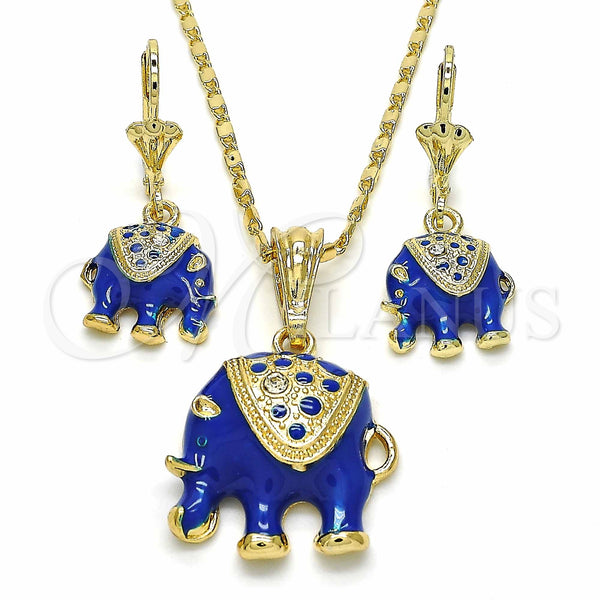 Gold Filled Ring — Earring and Pendant Adult Set Elephant Design with — main product view — SKU 129062 | Oro Laminado anillo — Earring and Pendant Adult Set Elephant diseño with — SKU 129062