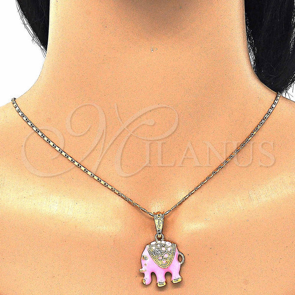 Gold Filled Ring — Earring and Pendant Adult Set Elephant Design with — alternate product view — SKU 129063 | Oro Laminado anillo — Earring and Pendant Adult Set Elephant diseño with — SKU 129063