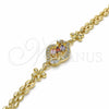 Dorado Oro Laminado Pulsera, vista 4 de la galería del producto por Mayoreo, vista adicional 4 del producto